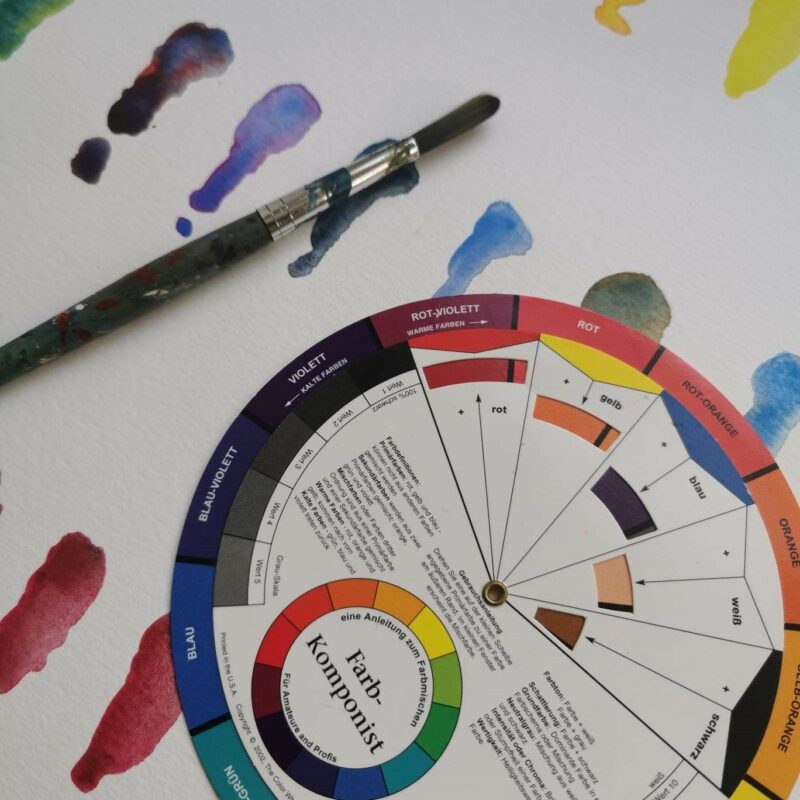 Farben richtig mischen in Aquarell