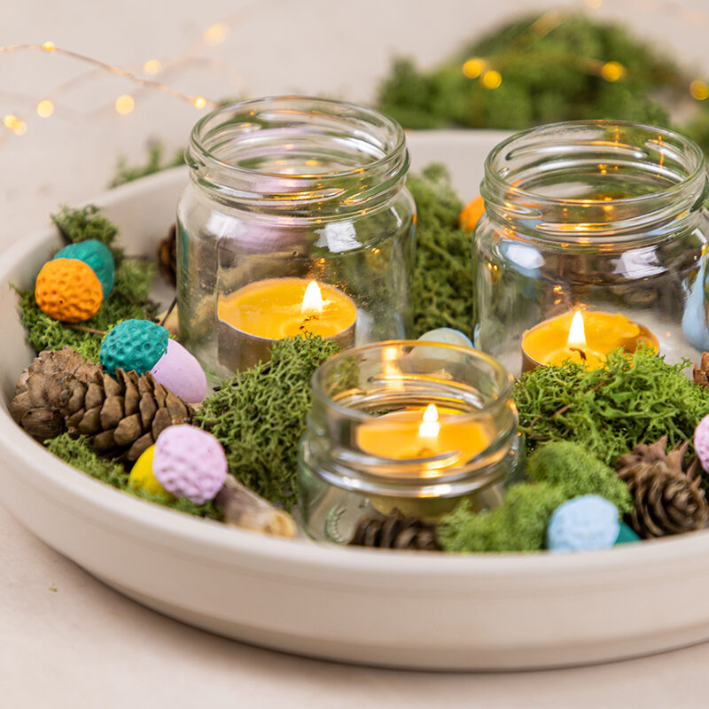 Herbstdeko mit Eicheln DIY