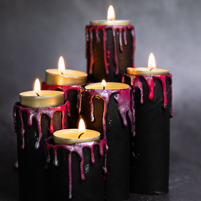 Gruselige Halloween Kerzen