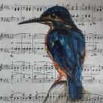 Vogel in Aquarell