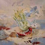 MIXED MEDIA in ACRYL – Collagen, Linien und Strukturen!