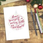 Brush Lettering & Aquarell: Weihnachts-Special